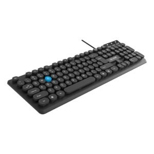 EVM Wired Keyboard | Spill-Resistant, 104 Keys, Smooth Keystrokes | UV Paint Coated, USB Connectivity - 1 Year Warranty (EVM-WDK-315)
