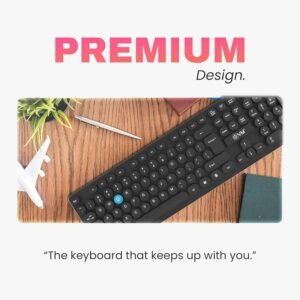 EVM Wired Keyboard | Spill-Resistant, 104 Keys, Smooth Keystrokes | UV Paint Coated, USB Connectivity - 1 Year Warranty (EVM-WDK-315)