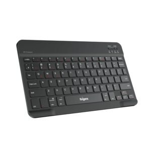 FINGERS BT-Freedom Bluetooth Mini Keyboard (Type-C Rechargeable with 30-Day worktime, X-Type Scissor Keys) - Jet Black