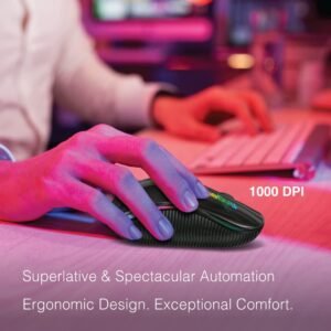 FINGERS RGB-NoviTrend Wireless Mouse (4-in-1 - Wireless with USB Receiver + Bluetooth + Rechargeable + RGB Lights | Advanced Optical Technology)