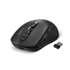 FINGERS SwiftCharge Wireless Rechargeable PC Mouse (2.4 GHz Wireless, Advanced Optical Technology, 1600 DPI, Ambidextrous, Plug-n-Play)