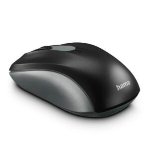 Hama "AMW-200 Optical Wireless Mouse with Nano Receiver,1600 DPI Optical Sensor, 2.4GHz Connectivity, 3 Buttons Wireless Mouse - (Anthracite/Black)