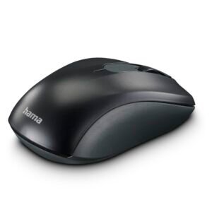 Hama "AMW-200 Optical Wireless Mouse with Nano Receiver,1600 DPI Optical Sensor, 2.4GHz Connectivity, 3 Buttons Wireless Mouse - (Anthracite/Black)