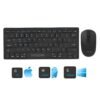 IVOOMI Zoox Black Wireless Keyboard & Mouse Set, 2.4 ghz/Dual Bluetooth 5.0 and 1600DPI, BIS Approved, Multimedia Keys with Rupees Key, on/Off Switch, Win/Mac/Linux/Android 1...