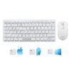 IVOOMI Zoox White Wireless Keyboard & Mouse Set, 2.4 ghz/Dual Bluetooth 5.0 and 1600DPI, BIS Approved, Multimedia Keys with Rupees Key, on/Off Switch, Win/Mac/Linux/Android - 1...
