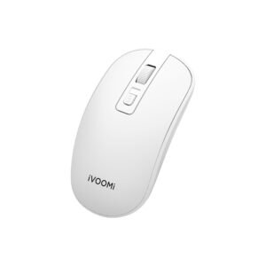 IVOOMI Zoox White Wireless Keyboard & Mouse Set, 2.4 ghz/Dual Bluetooth 5.0 and 1600DPI, BIS Approved, Multimedia Keys with Rupees Key, on/Off Switch, Win/Mac/Linux/Android - 1...