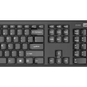 Lenovo 100 Wireless Keyboard and Mouse Set, Ambidextrous 1000 DPI Mouse Optical Sensor, upto 3M clicks, Ultra slim water resistant keyboard, 2.4 GHz Wireless Nano USB, upto 1yr...