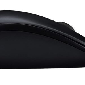 Logitech M90 Wired USB Mouse, 3 yr Warranty, 1000 DPI Optical Tracking, Ambidextrous PC/Mac/Laptop - Black