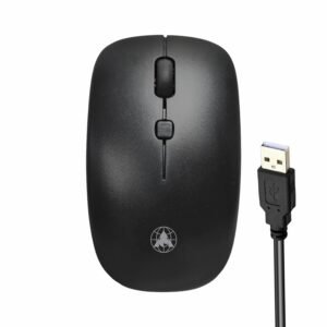 ProDot High-Performance Wired Mouse - Ergonomic Design, Precise Tracking, Universal Compatibility - Ideal for PC, Mac, Gaming, and Office Use (215- Matte Pack of 2)
