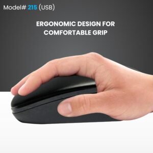 ProDot High-Performance Wired Mouse - Ergonomic Design, Precise Tracking, Universal Compatibility - Ideal for PC, Mac, Gaming, and Office Use (215- Matte Pack of 2)