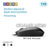TVS ELECTRONICS Champ M120 Wired Optical Mouse with 1200 DPI Resolutions | 3 Handy Buttons with 1.5 Million Durable Clicks | Fast Moving Scroll Wheel, Plug and Play USB Mouse...