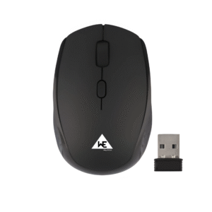WE - WM 802 WIRELESS MOUSE 2.4 Ghz 1600 DPI BLACK RUBBER FINISH 1 YEAR WARRANTY