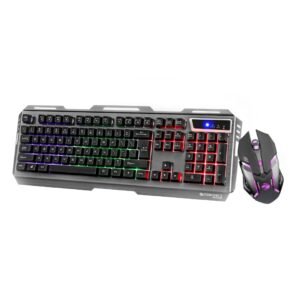 Zebronics Transformer Gaming Keyboard and Mouse Combo,Braided Cable,Durable Al body,Multimedia keys and Gaming Mouse with 6 Buttons, Multi-Color LED Lights, High-Resolution...