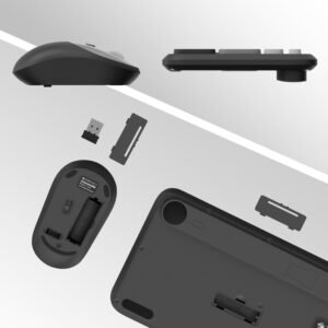 Zebronics Wireless Keyboard & Mouse Combo, 106 UV-Coated Keys, ₹ Key, 13 Multimedia Keys, Retractable Stand, 4 Button Mouse, 1600 DPI, High Precision, USB Nano Receiver...