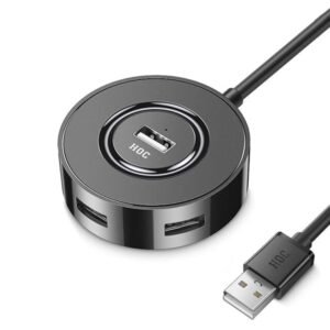 HOC TECHOLOGIES Hoc 4 Port USB Hub 1.2M Cable High Speed Data Transfer