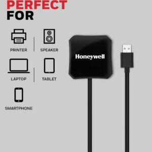 Honeywell Momentum 4-1 USB 3.0 Hub, 1.2 Meter Cable, Max Current 900mA, Transmission Speed 5GBPS, Universally Compatible with All USB PC, Laptop, Speaker, Mobile, Pen Drive,Hard...