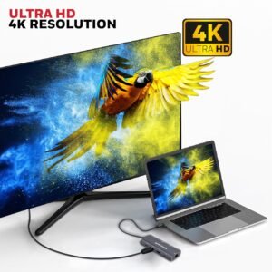 Honeywell New Launch 9-in-1 Type C Dock with 4K HDMI, 1GBPS RJ45 Ethernet Port, 2xUSB 3.0, 1xUSB 2.0 & Type C 3.0 PD100W, SD & Micro SD Slot, Audio Port for All Type C Devices-...