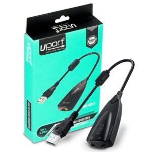 USB to 3.5mm Jack Audio Adapter,USB Sound Card with Headphone and Microphone Jack USB to Aux Converter for Windows and Mac, Linux